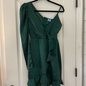 Lulu's Emerald Long Sleeve Dress